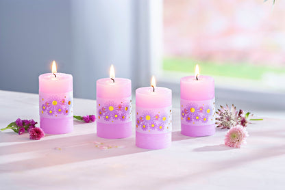 Stumpenkerzen "Amalie" 4er-Set