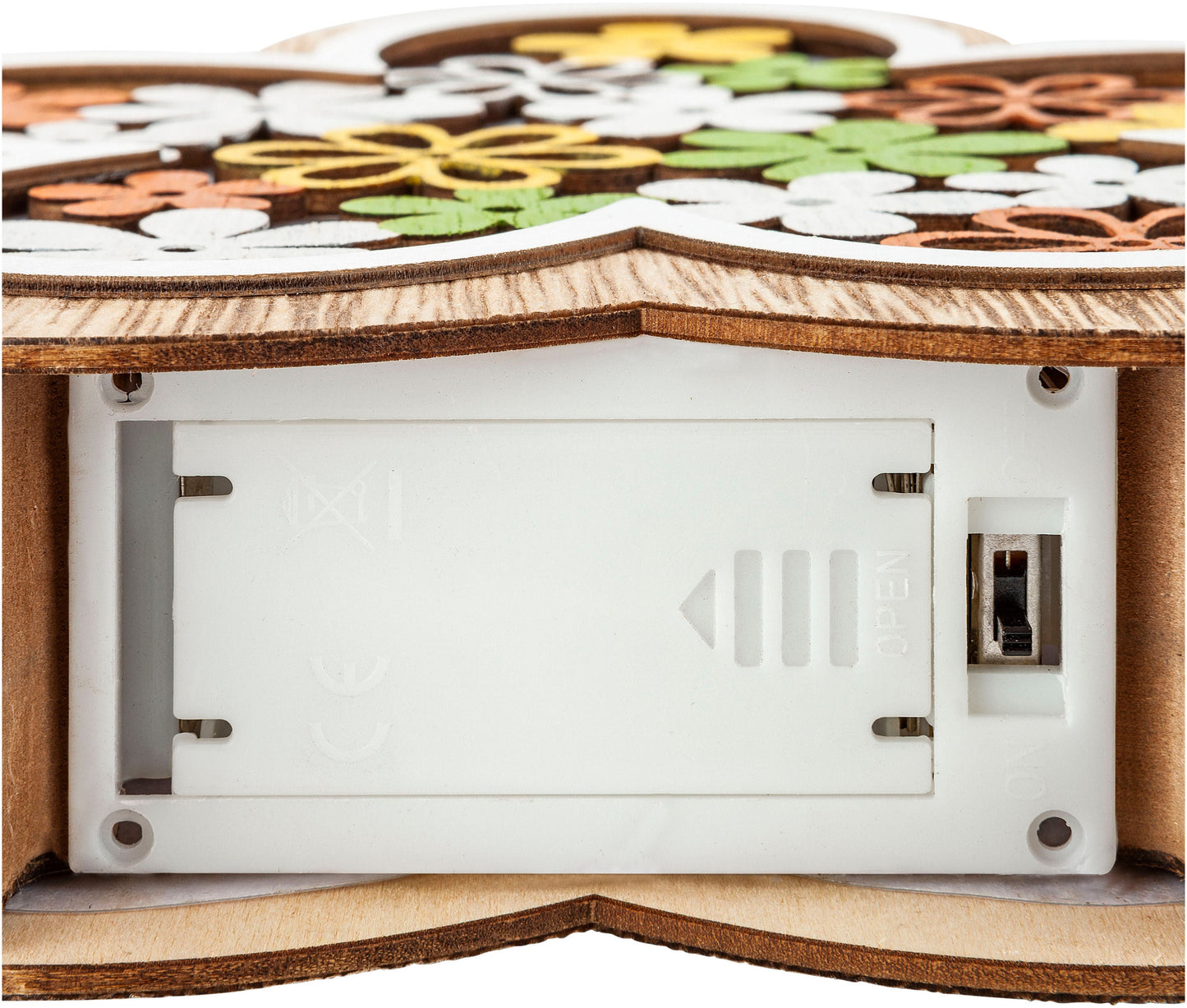 LED-Deko "Blossom" aus Holz, 2er-Set