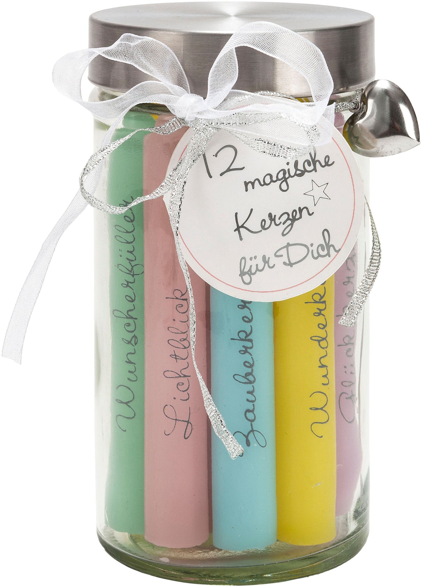 Geschenkset "Wünsche" mit 12 Kerzen