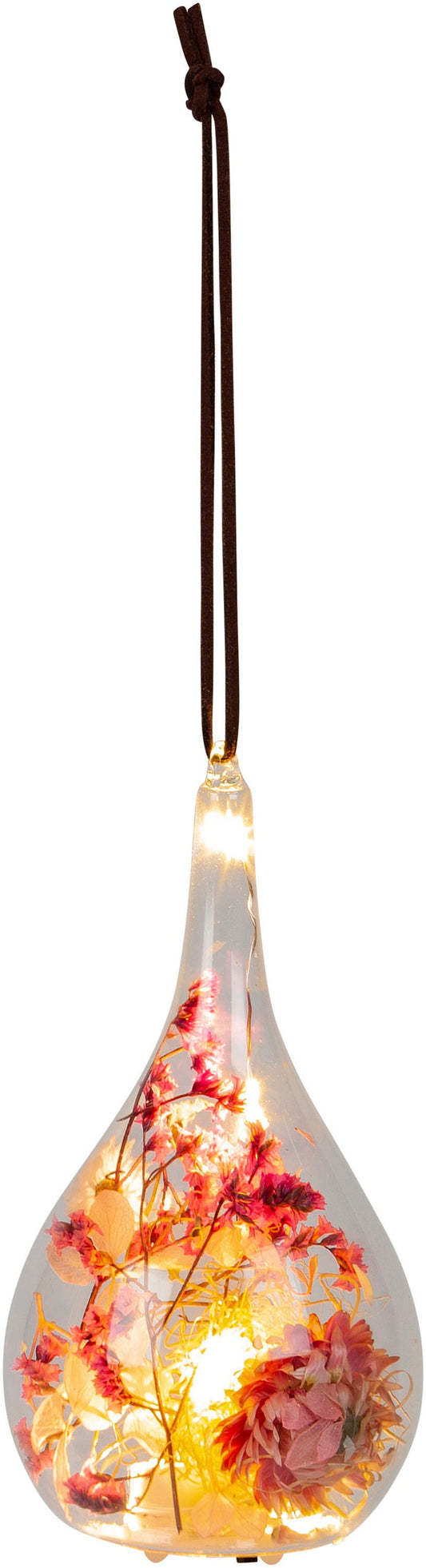 LED-Dekohänger "Little Fleur" aus Glas