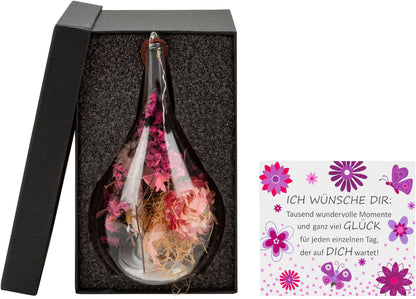 LED-Dekohänger "Little Fleur" aus Glas