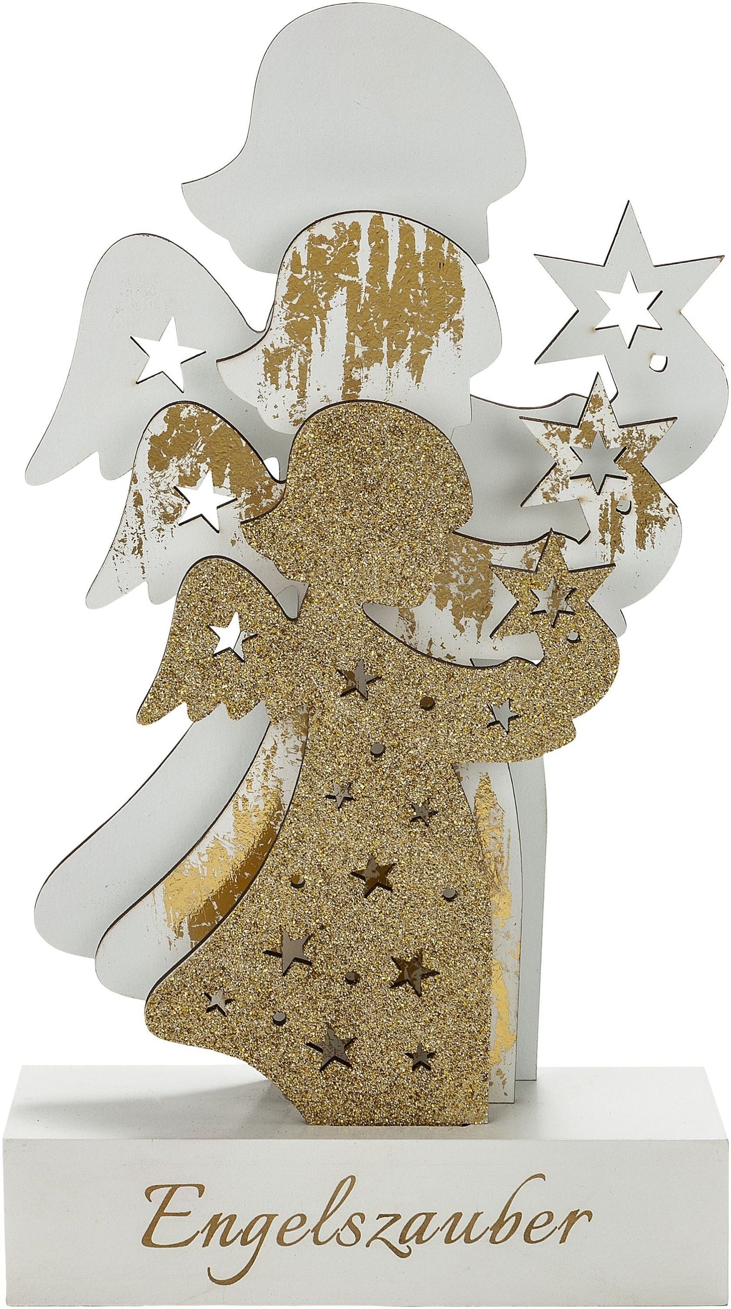 LED-Engel "Wintergold" 30 cm