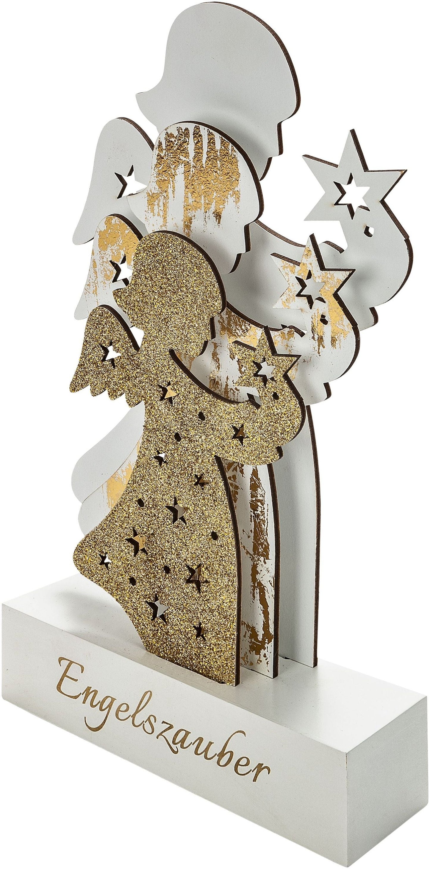 LED-Engel "Wintergold" 30 cm
