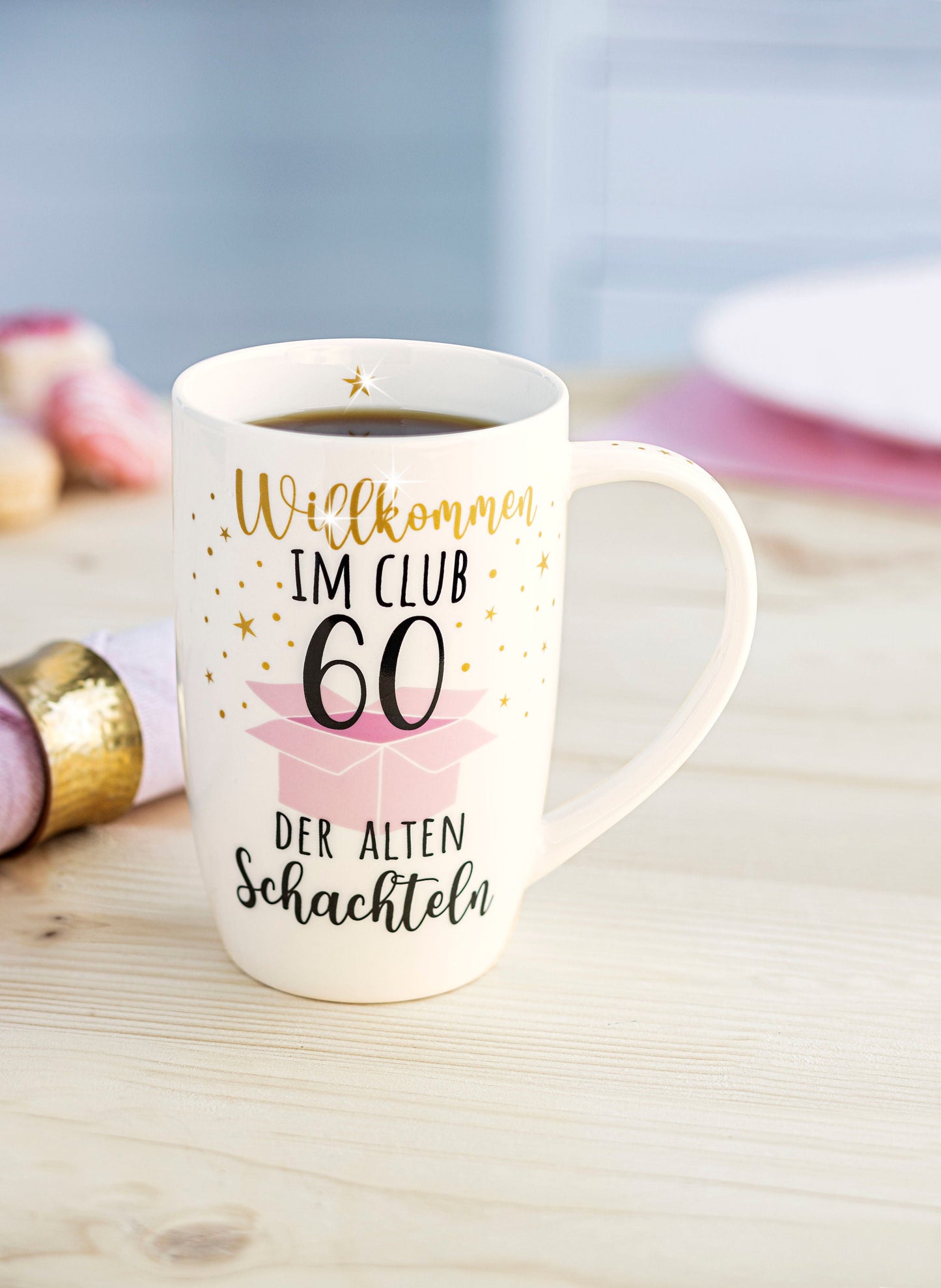 Tasse "Club der alten Schachteln" (Alter: 80 Jahre)