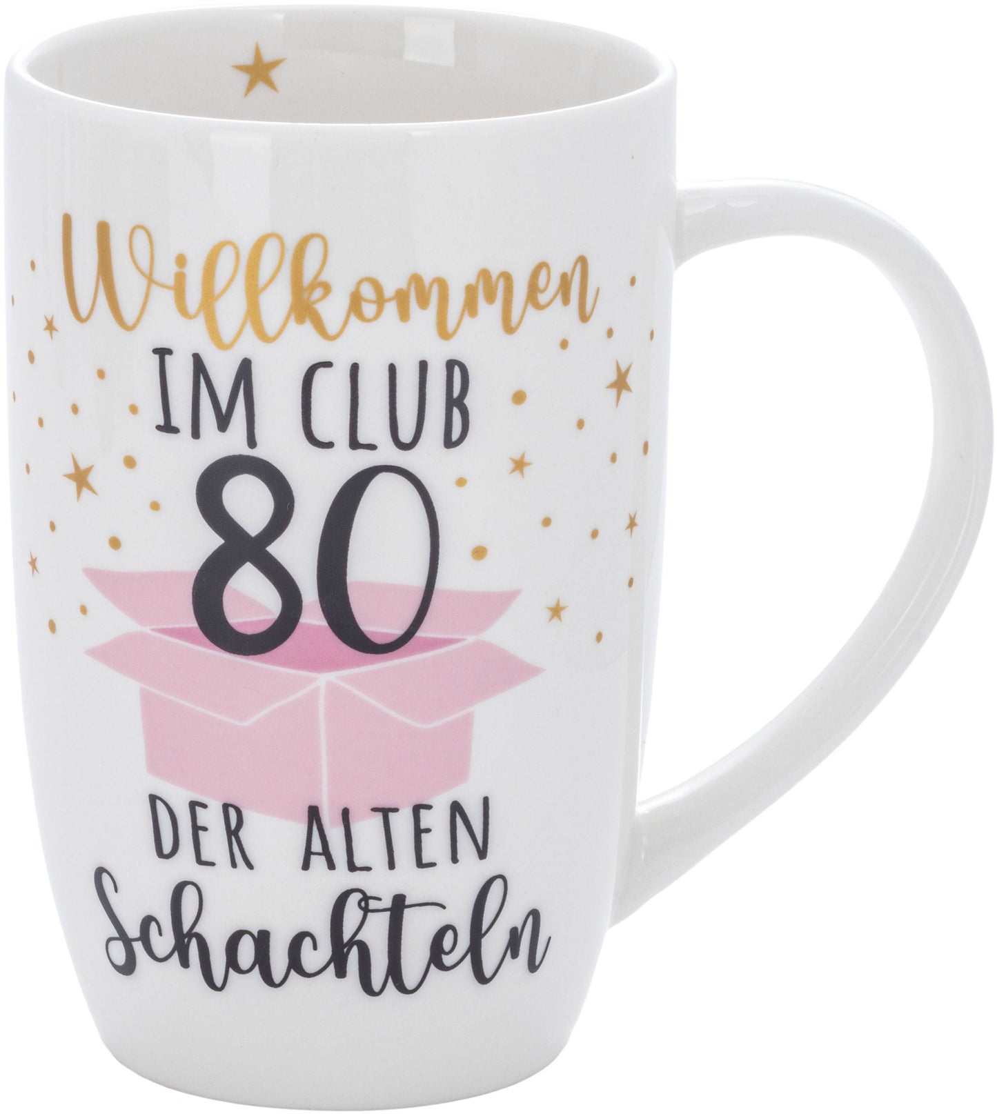 Tasse "Club der alten Schachteln" (Alter: 80 Jahre)