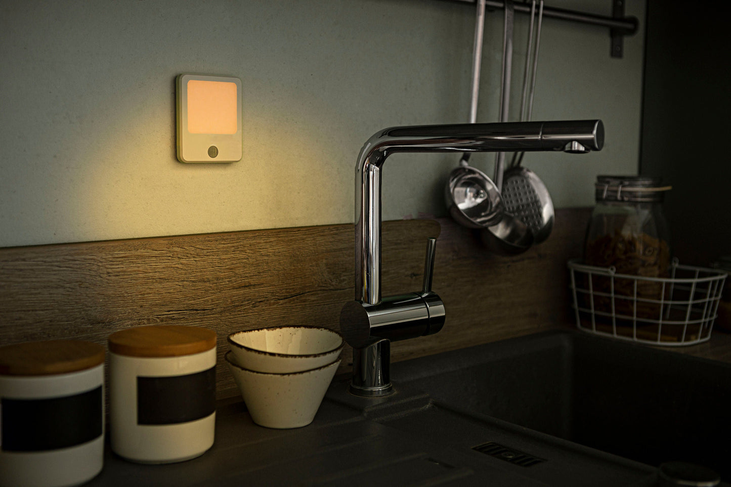 LED Nachtlicht mit Bewegungsmelder, 2er-Set