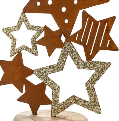 Deko-Objekt "Rusty Stars" 3er-Set