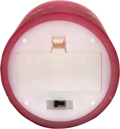 Geschenkset LED-Echtwachskerze "Herz"