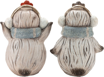 LED-Deko Pinguine "Hitty & Yuki", 30cm, 2er-Set