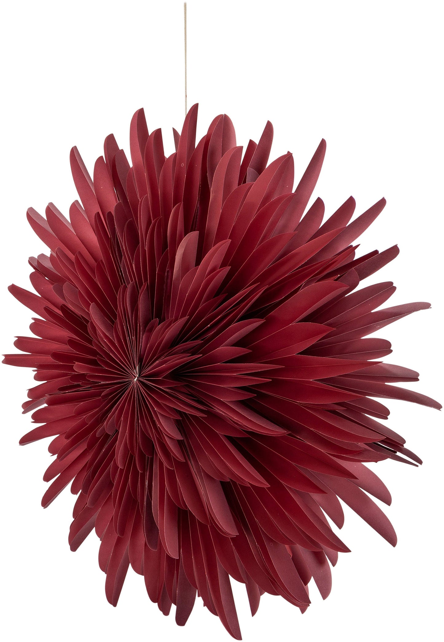 LED-Hängedeko "Dahlia" 60 cm (Farbe: weinrot)