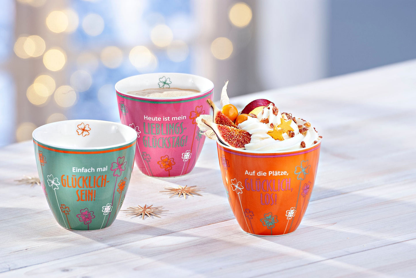 Becher "Kleeblatt" 3er-Set