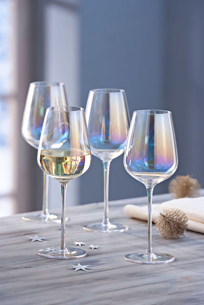 Weingläser 4er-Set, irisierend