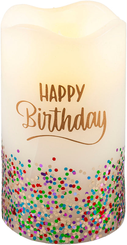 Geschenkset LED-Kerze "Konfetti"