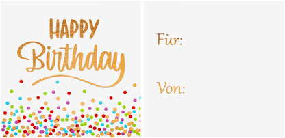 Geschenkset LED-Kerze "Konfetti"