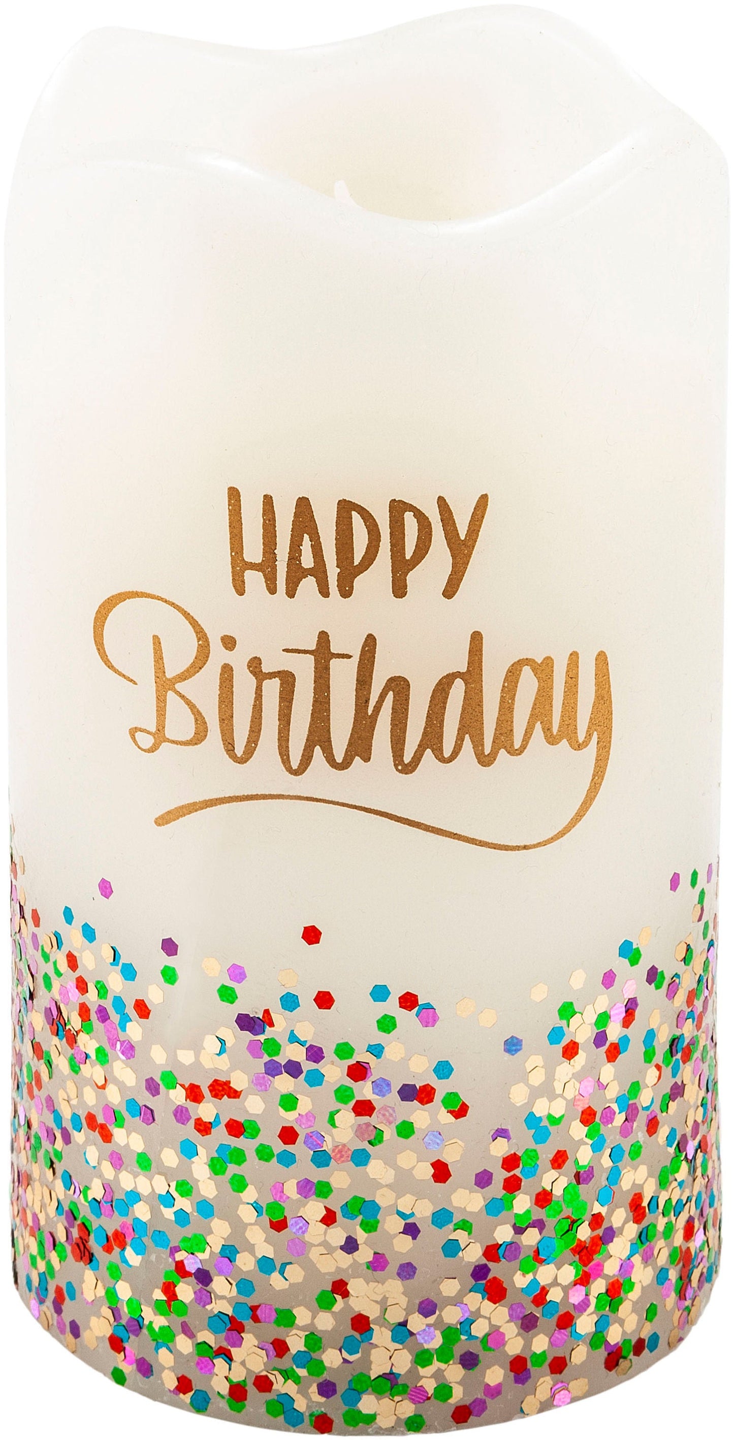 Geschenkset LED-Kerze "Konfetti"