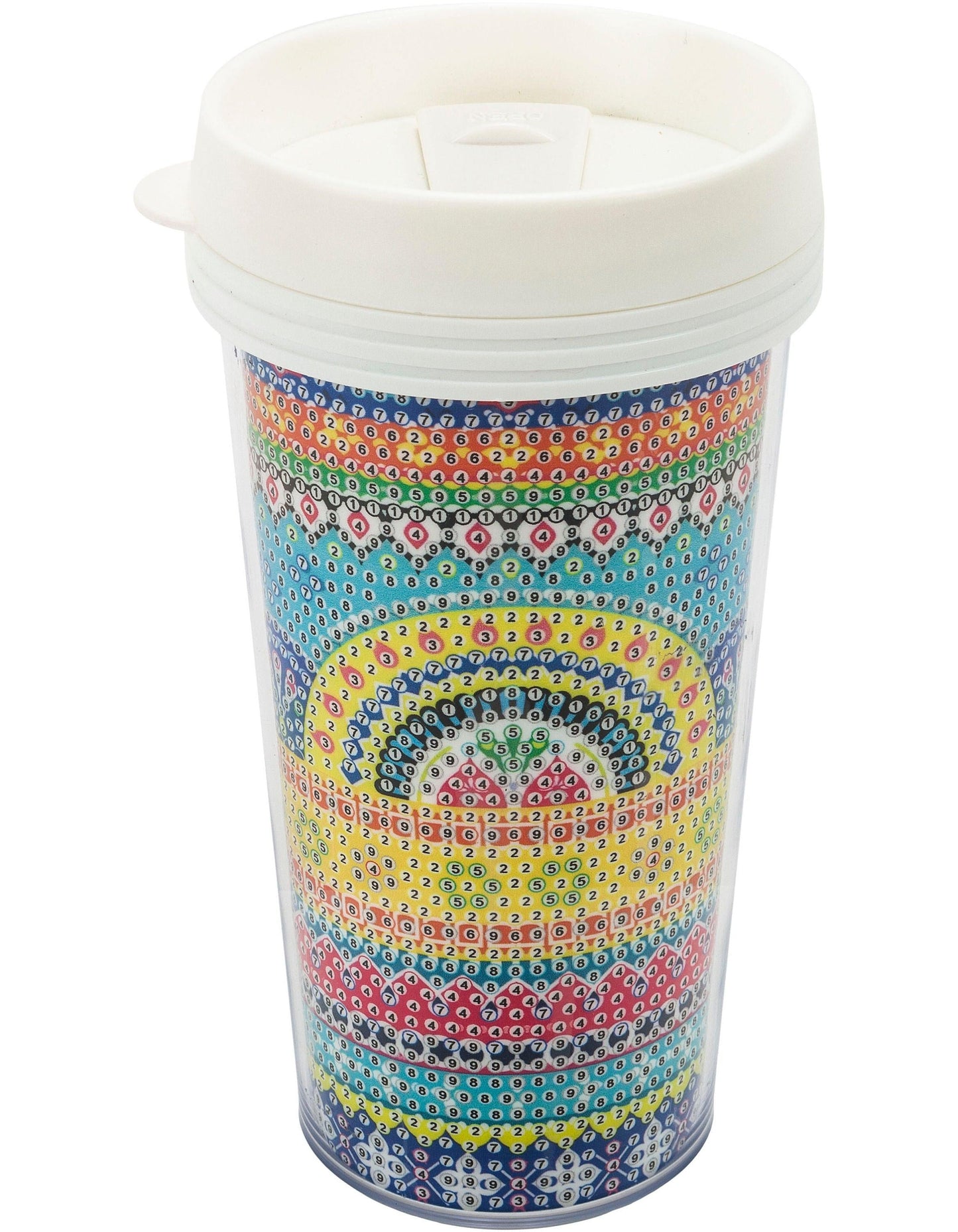 Diamond Painting DIY Bastelset Kaffeebecher (Ausführung: Mexiko) 470 ml
