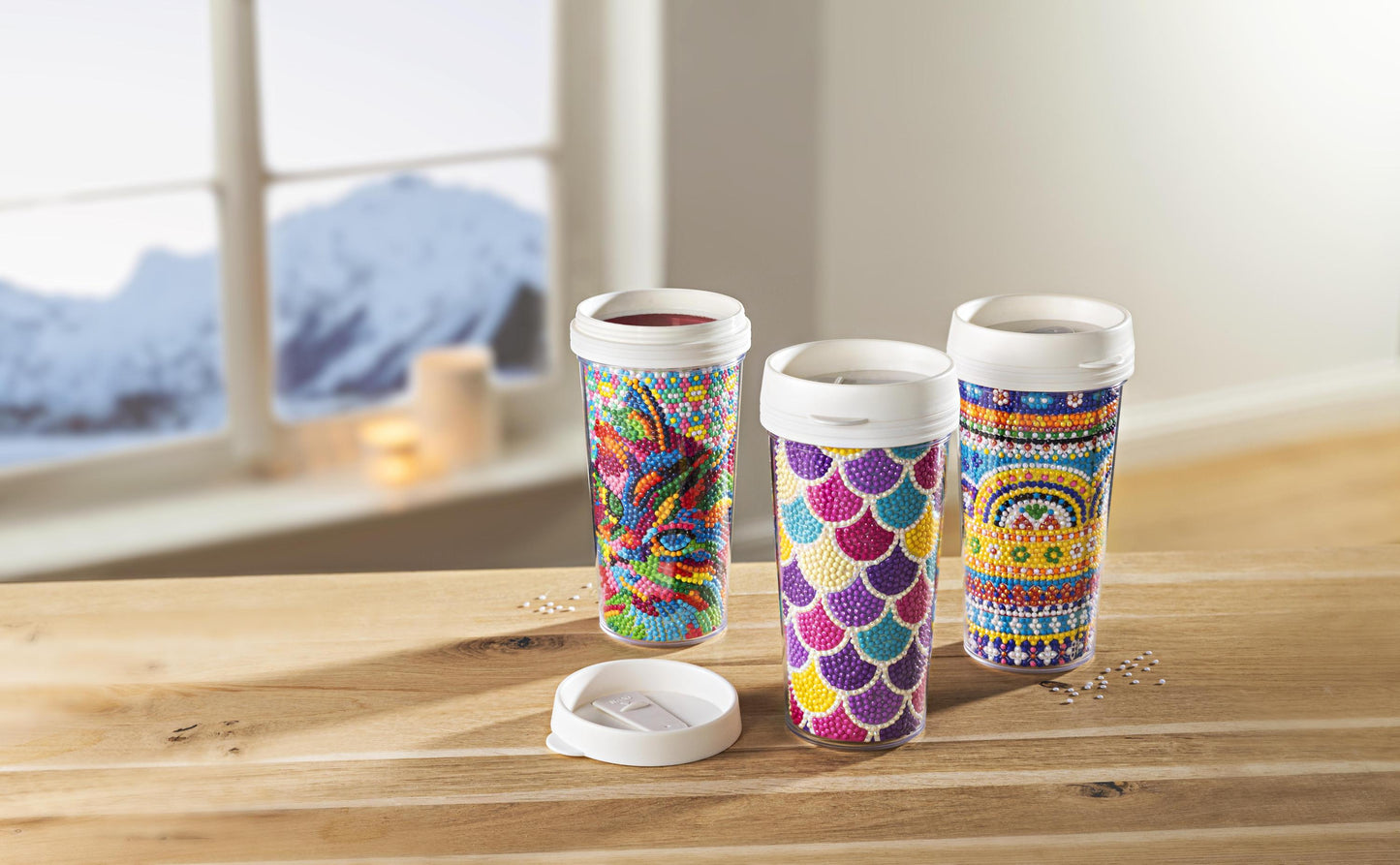 Diamond Painting DIY Bastelset Kaffeebecher (Ausführung: Mexiko) 470 ml