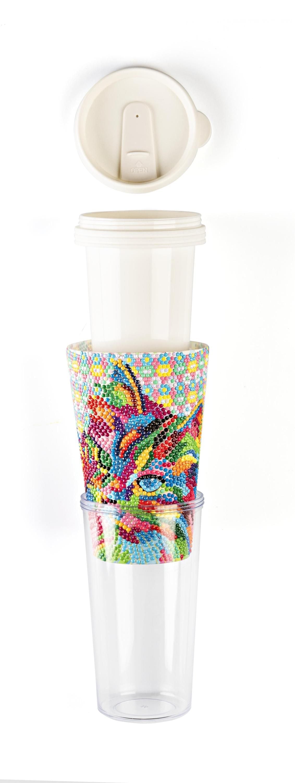 Diamond Painting DIY Bastelset Kaffeebecher (Ausführung: Mexiko) 470 ml