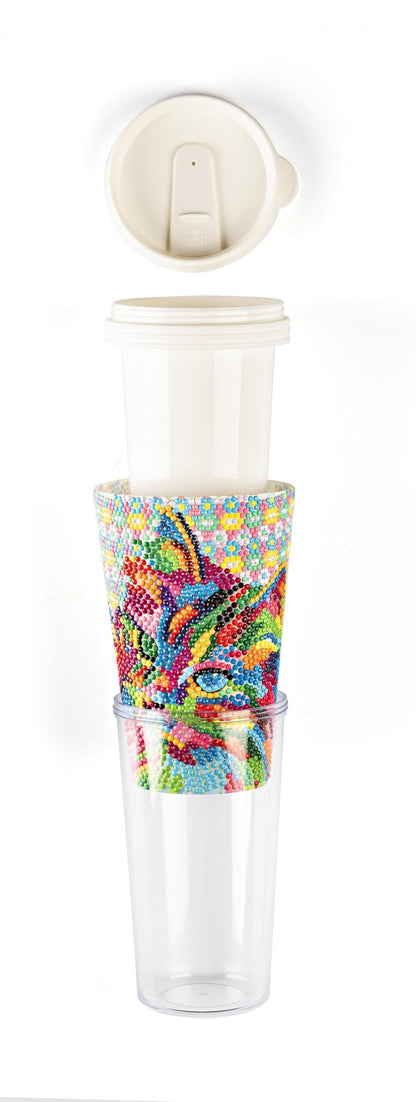 Diamond Painting DIY Bastelset Kaffeebecher (Ausführung: Mexiko) 470 ml