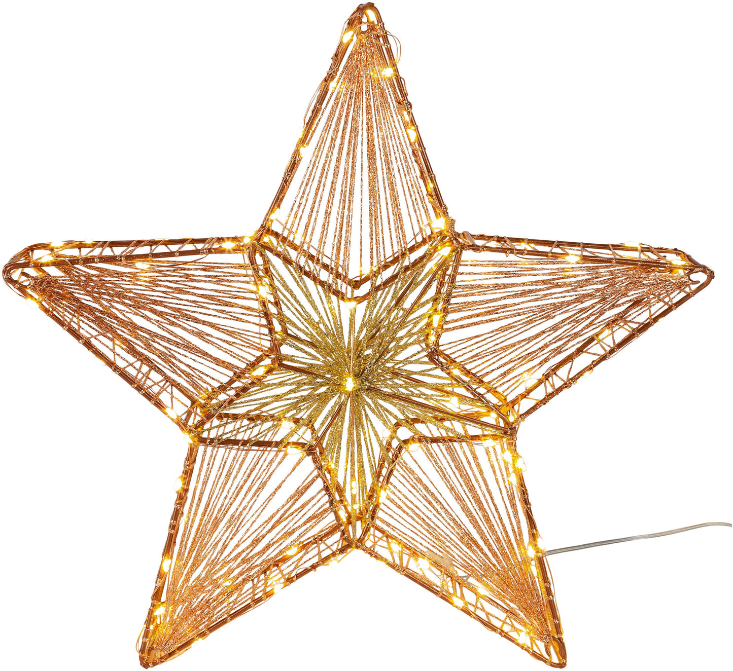 LED-Stern "Alruba" Kupfer, 35cm, 100LEDs