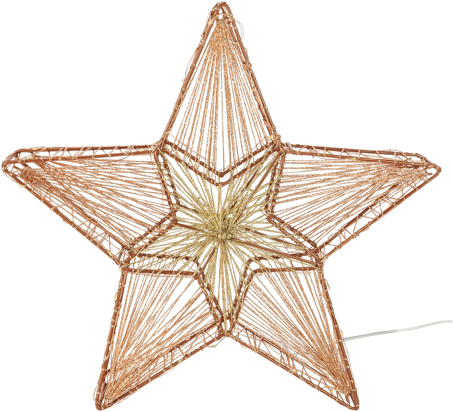 LED-Stern "Alruba" Kupfer, 35cm, 100LEDs