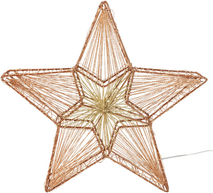 LED-Stern "Alruba" Kupfer, 35cm, 100LEDs