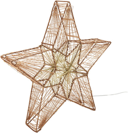 LED-Stern "Alruba" Kupfer, 35cm, 100LEDs