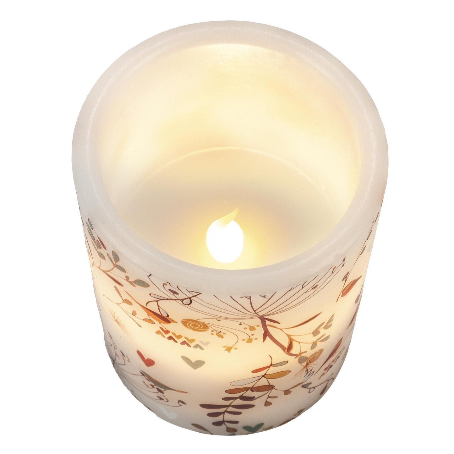 LED-Echtwachskerzen "Pusteblume" 3er-Set