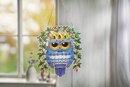 Diamond Painting Dekokranz (Motiv: Eule)
