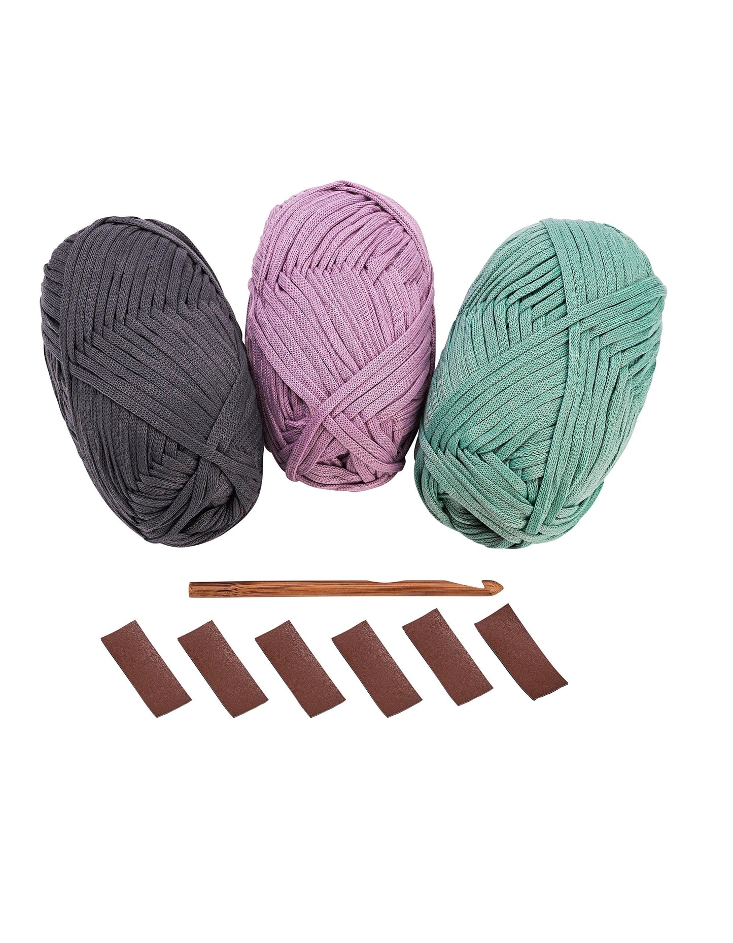 DIY Häkel-Set für Körbe 3 x 250 Gramm, 10-teilig