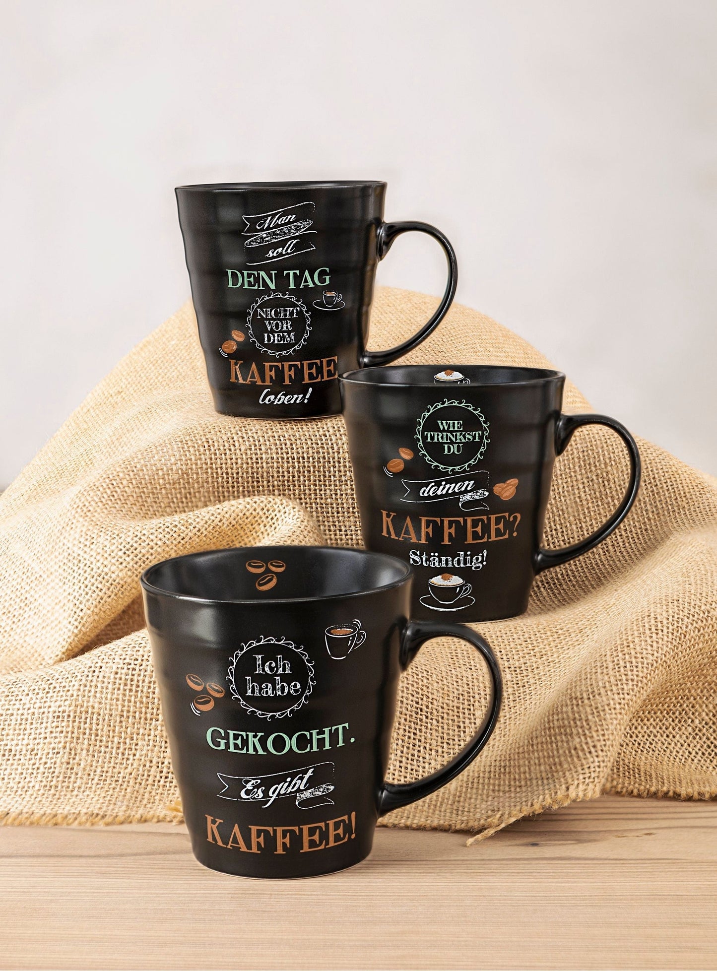 Tassen "Coffeetime" 3er-Set