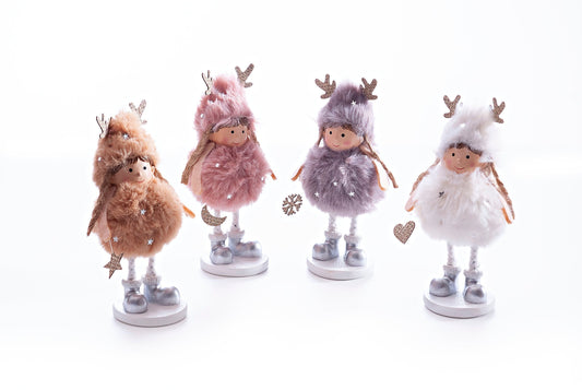 Dekofiguren "Wintermädchen" 4er-Set