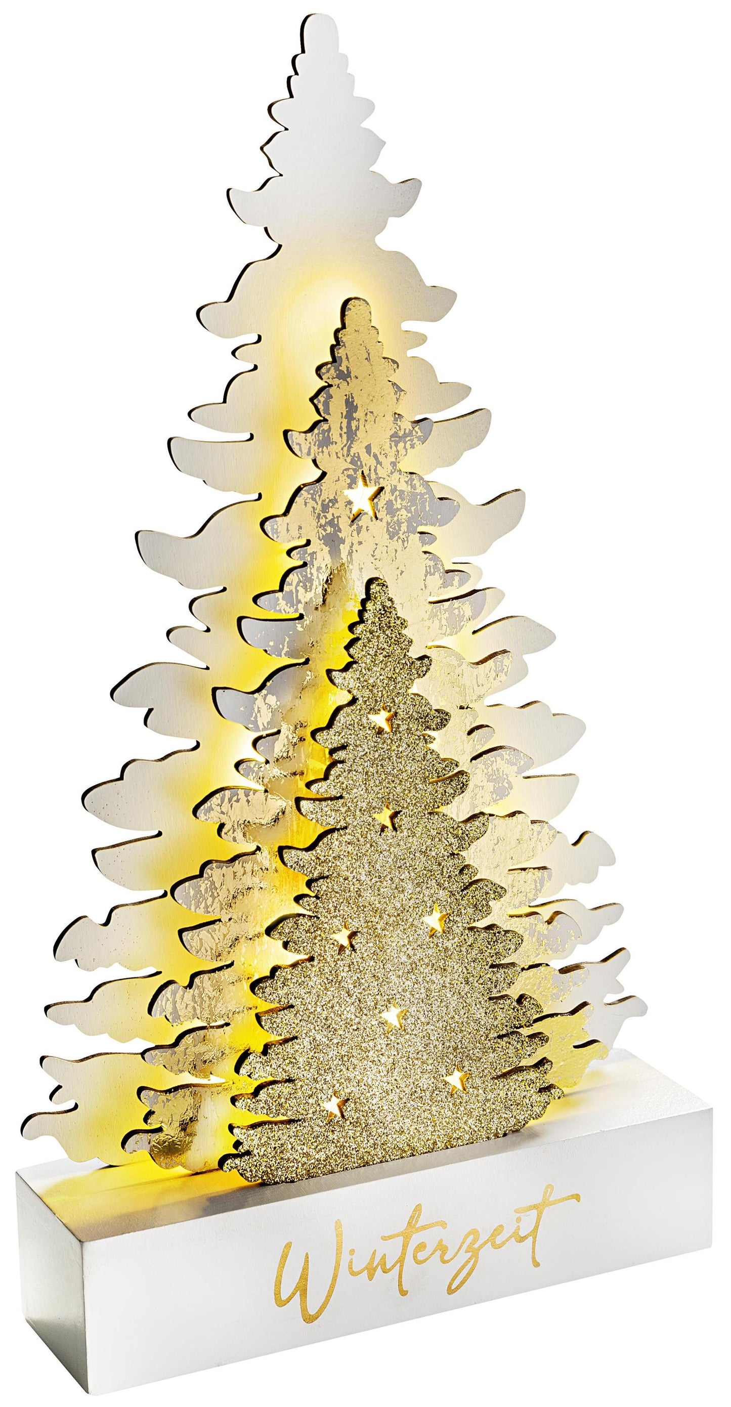 LED-Tanne "Wintergold" 30 cm