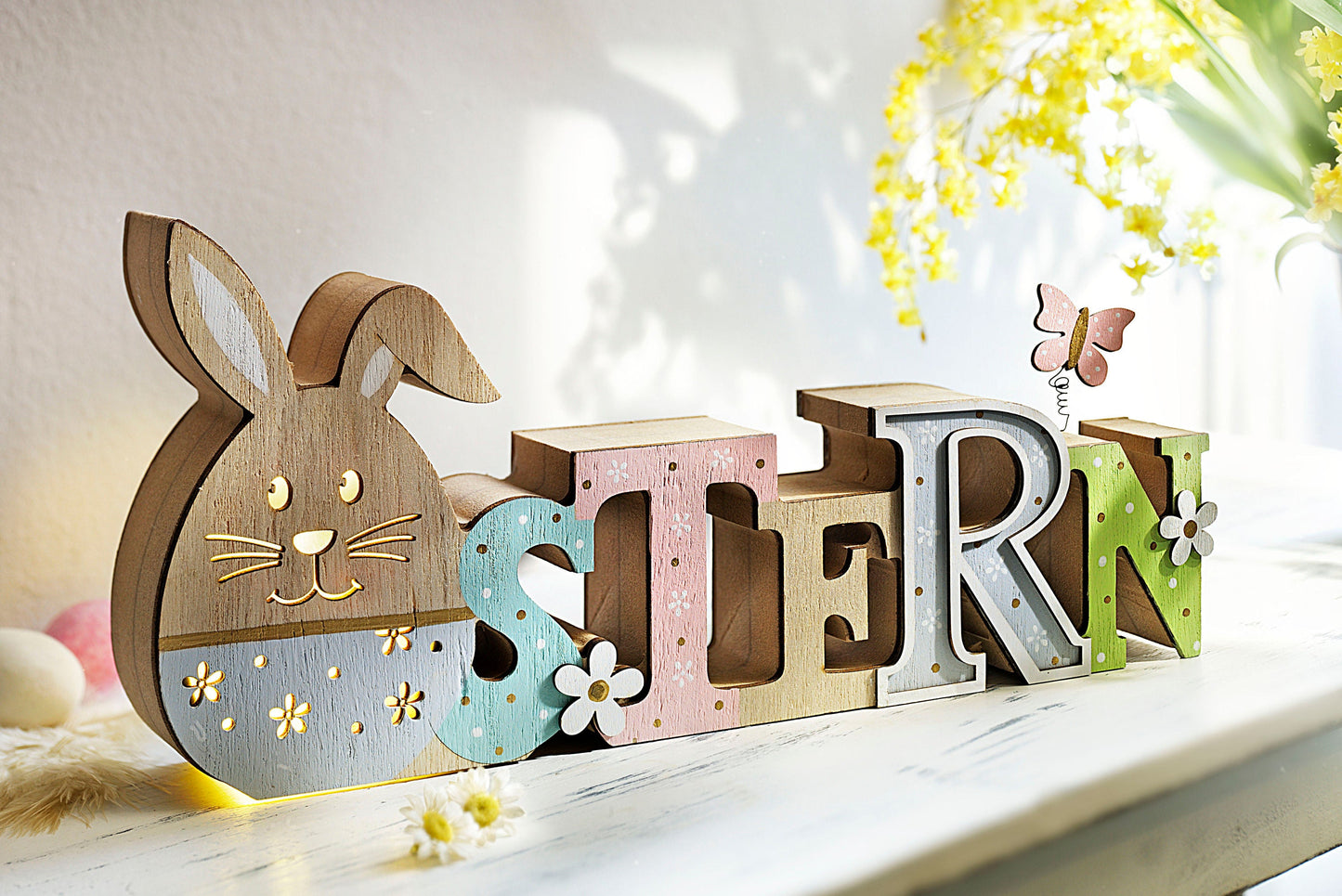 LED-Schriftzug "Osterhase"