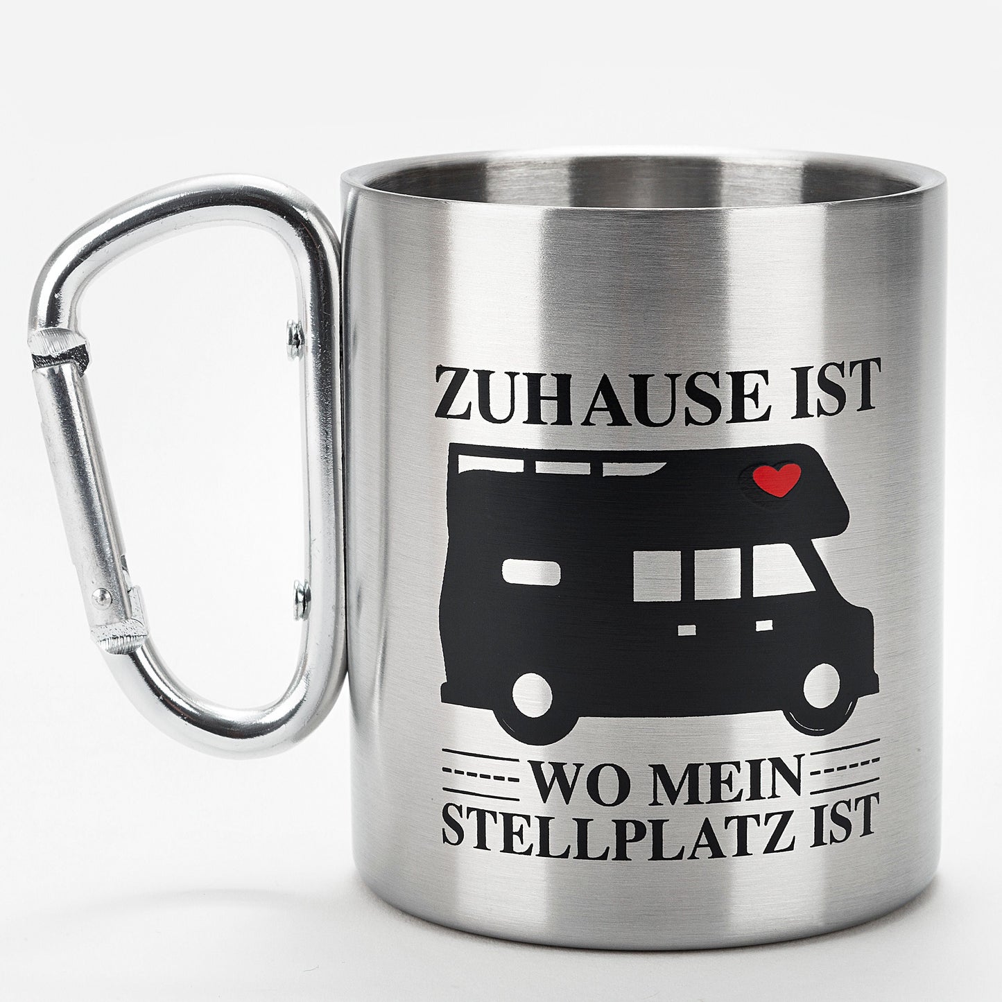 Doppelwandiger Thermo-Becher "Zuhause ist"