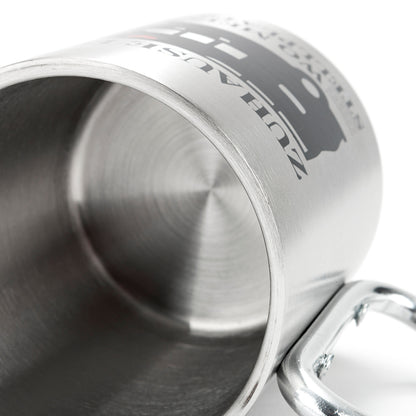 Doppelwandiger Thermo-Becher "Zuhause ist"