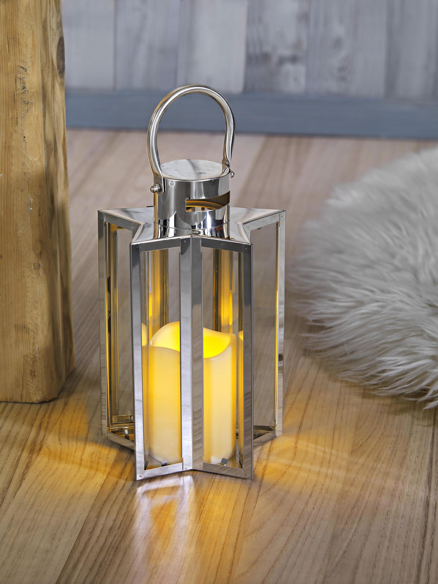 Laterne "Star" mit LED-Kerze