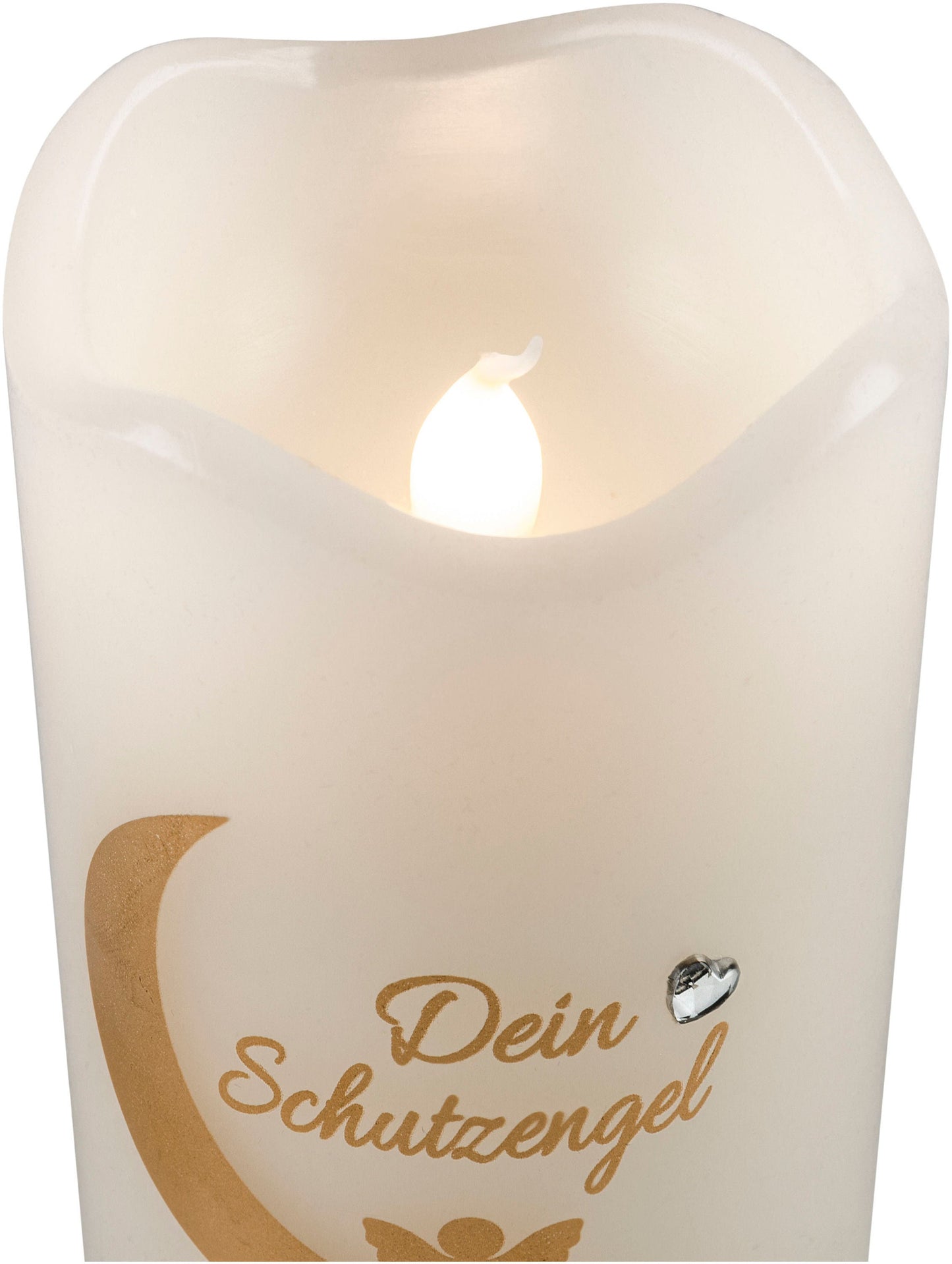 Geschenkset LED-Echtwachskerze "Dein Schutzengel"