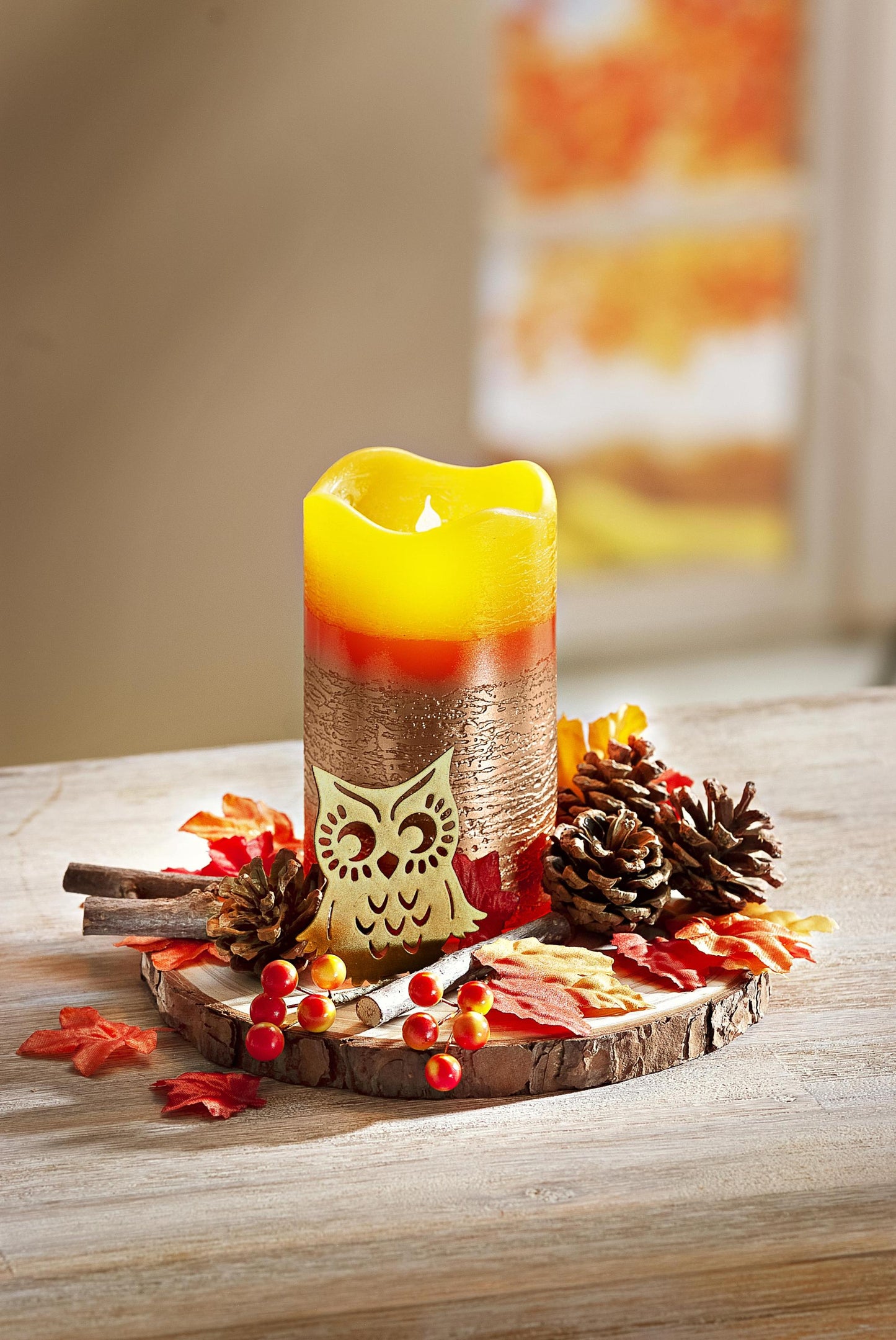 LED-Kerzenset "Herbstleuchten"