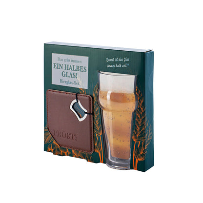 Geschenkset  "Bier" mit Untersetzer