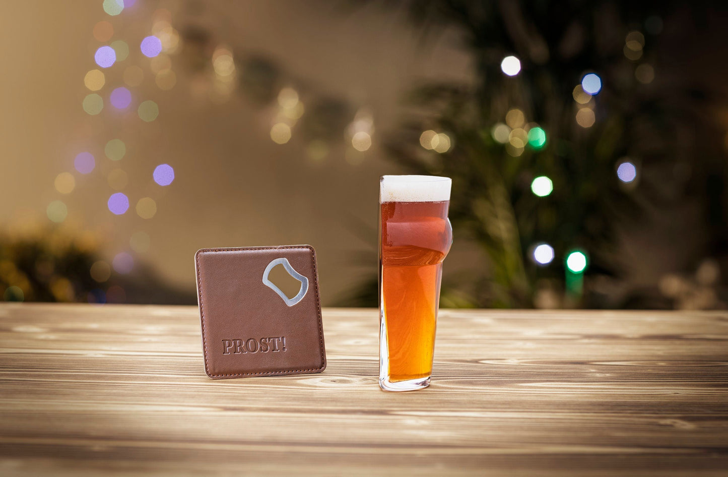 Geschenkset  "Bier" mit Untersetzer