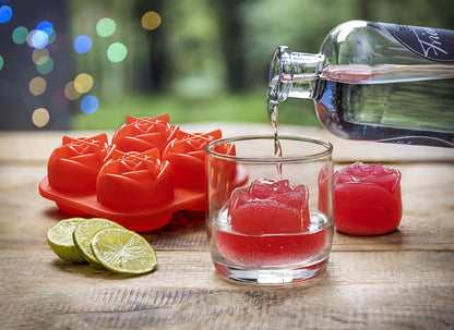 Eiswürfel Rosenblüte