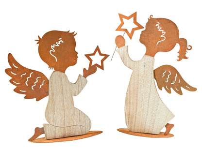 Deko-Figuren Engel "Elion & Dara" 2er Set