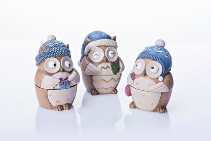 Geschenkdosen "Eulenfreunde" 3er-Set