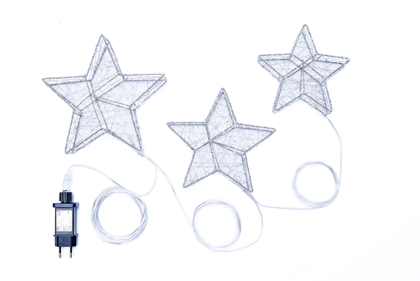 LED-Deko Sterne 3er-Set, 100 LEDs