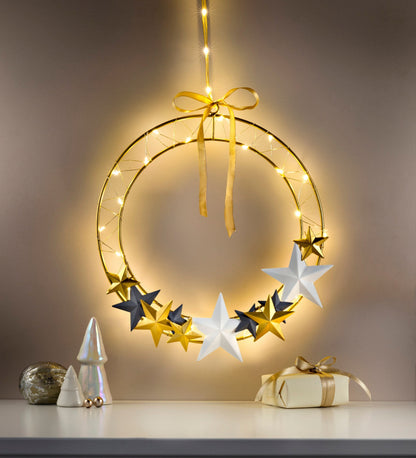 LED-Metallring "Stars" 30 cm