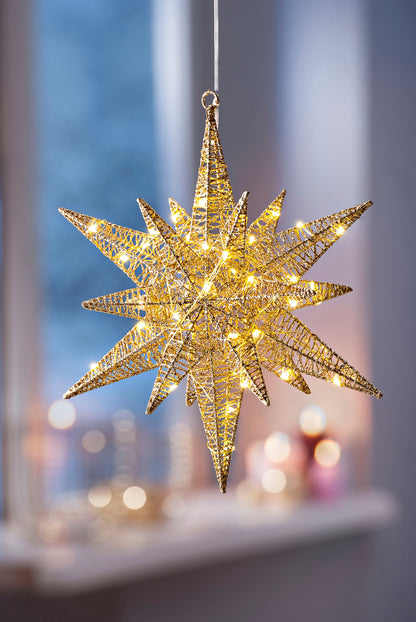 LED-Leuchtstern "Oro", Metall