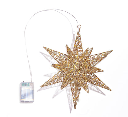 LED-Leuchtstern "Oro", Metall