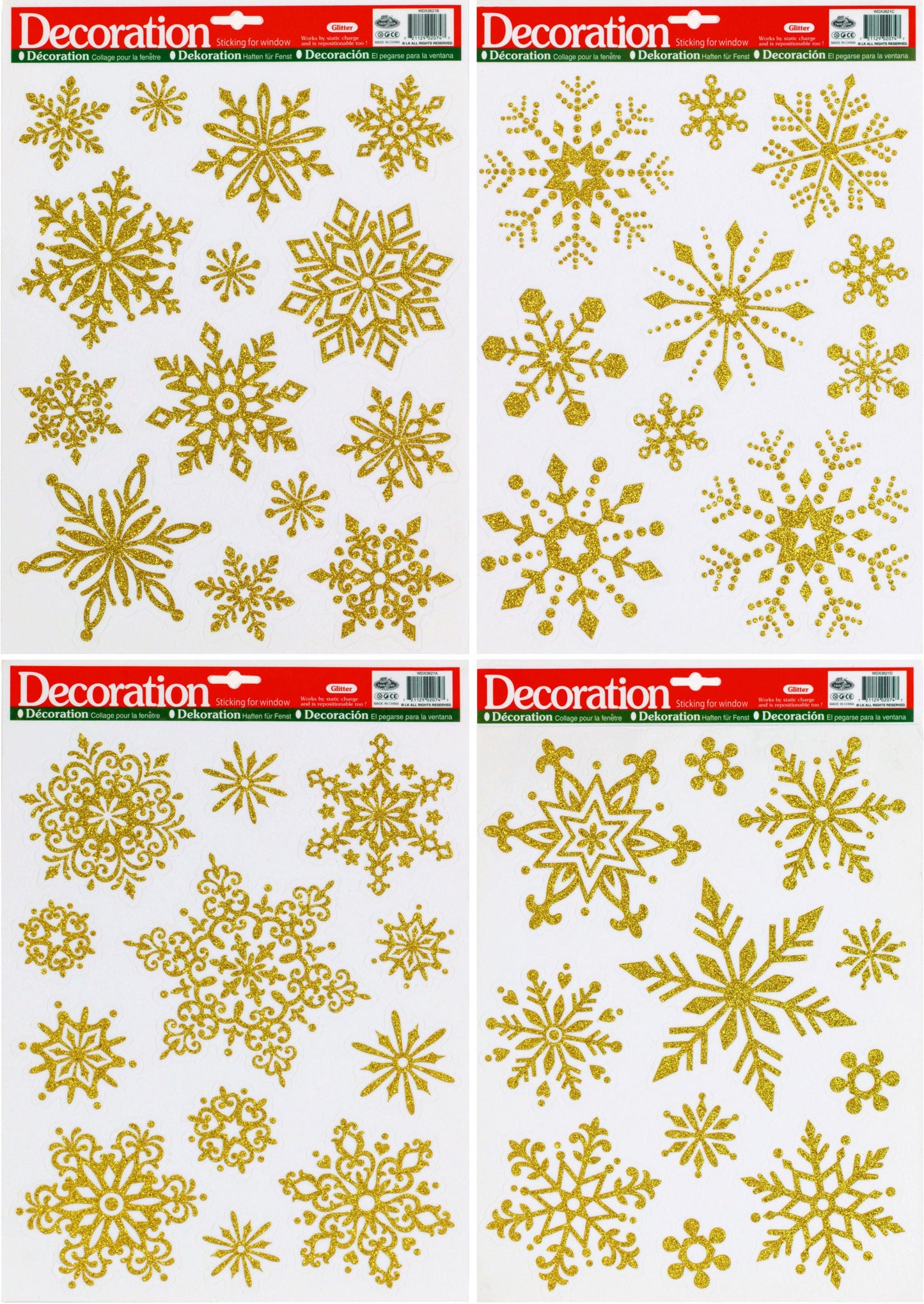 Fenstersticker "Sterne", 47-teilig