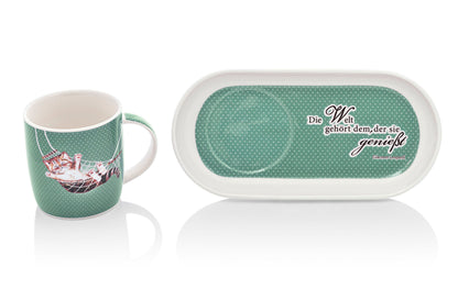 Gedeck "Lazy Cat" 2-teilig